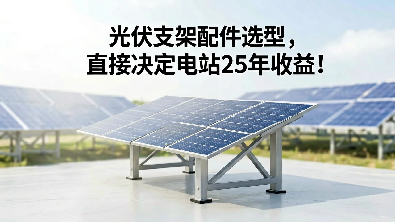 光伏支架配件选型,直接决定电站25年收益